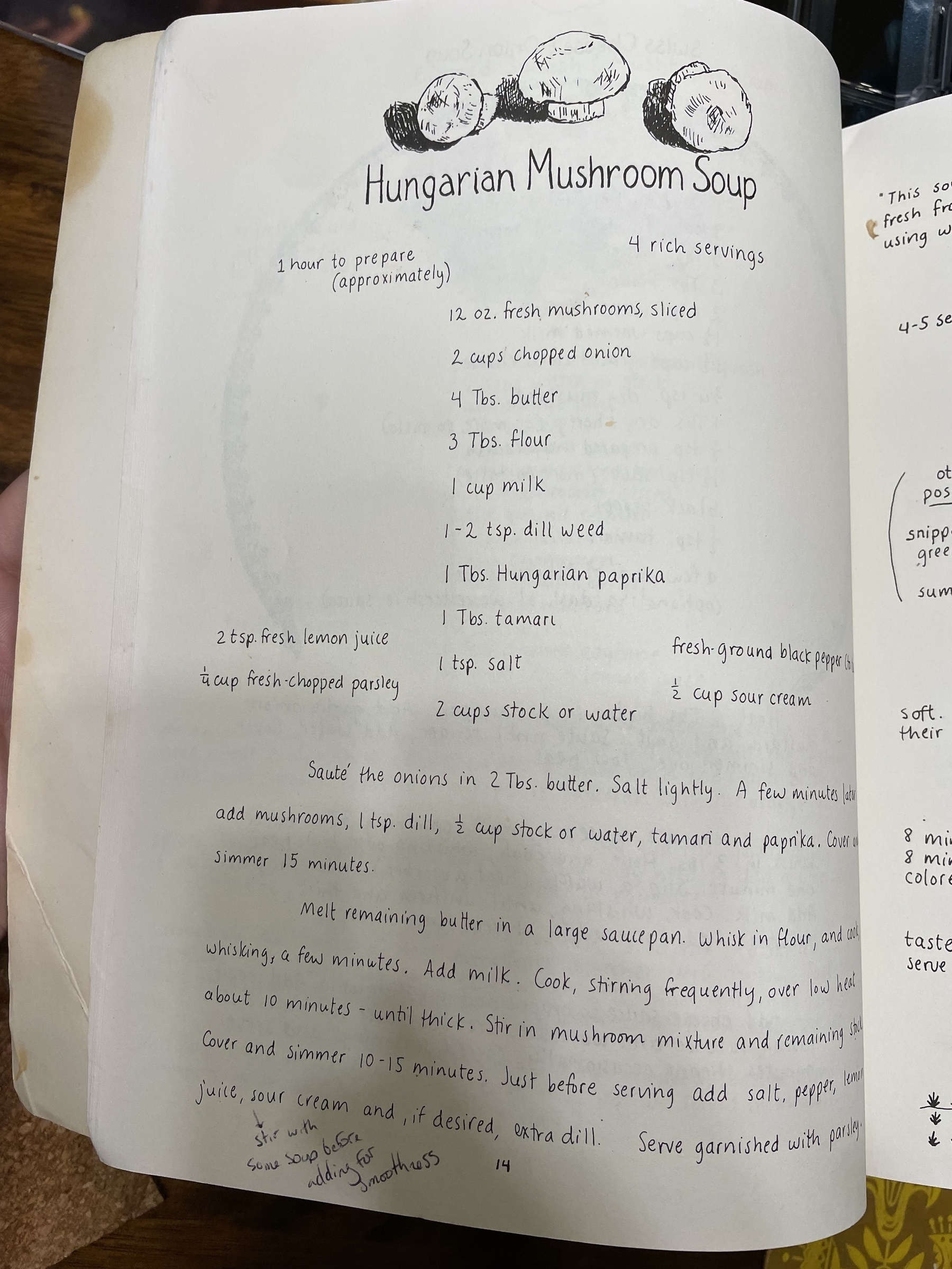 Hungarian Mushroom Soup Recipe